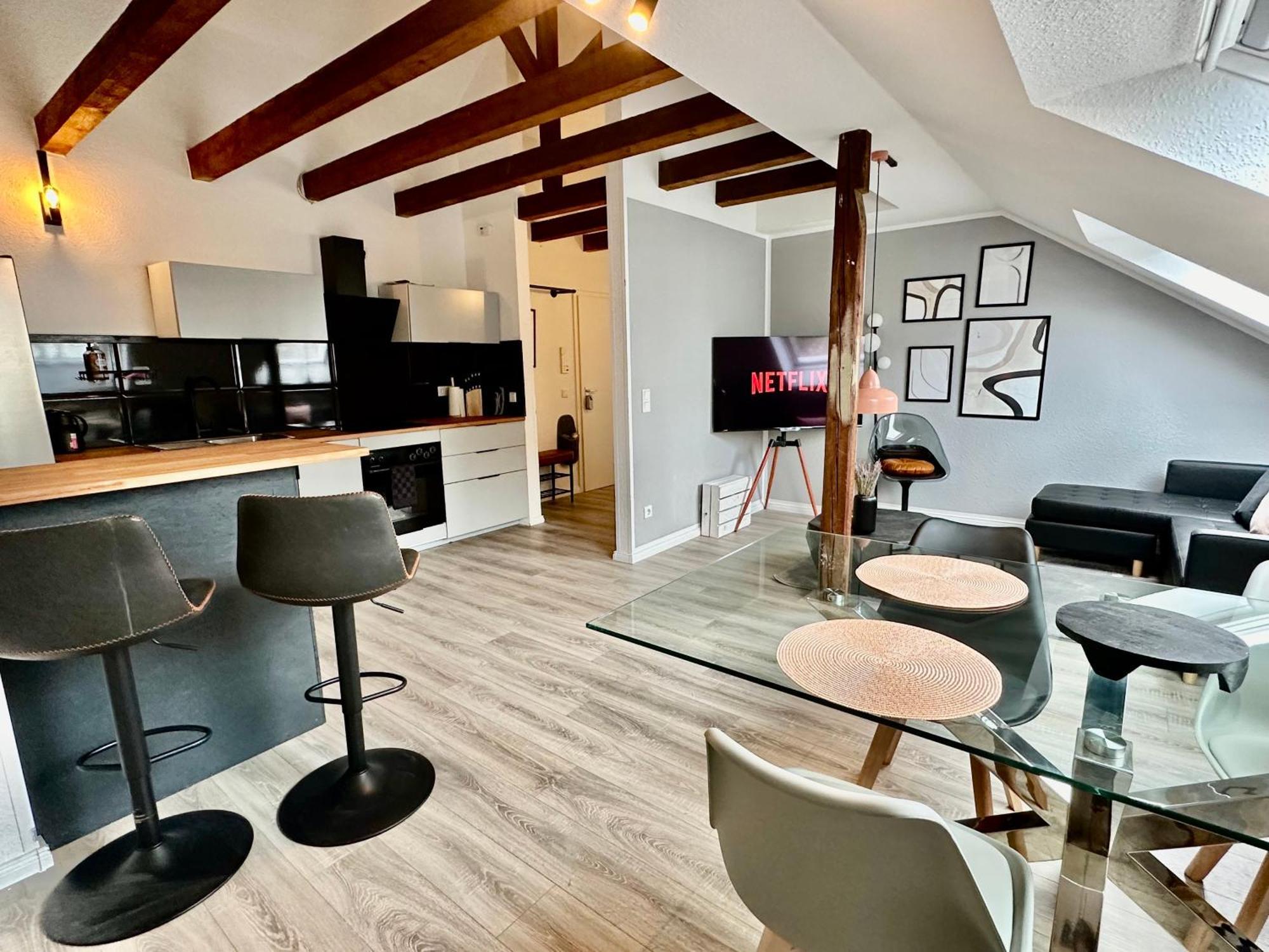 Stilvoll Im Zentrum Balken Loft Apartamento Bochum Exterior foto
